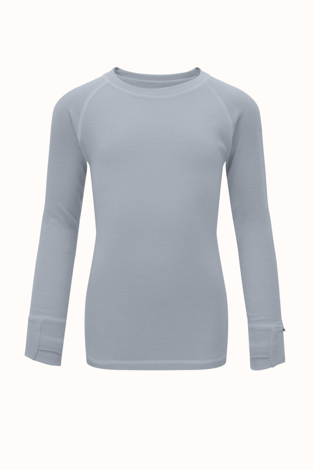 Imperfect Merino Kids Base Layer Top Imperfect Superlove Outlet Soft Red #colour_cloud-grey